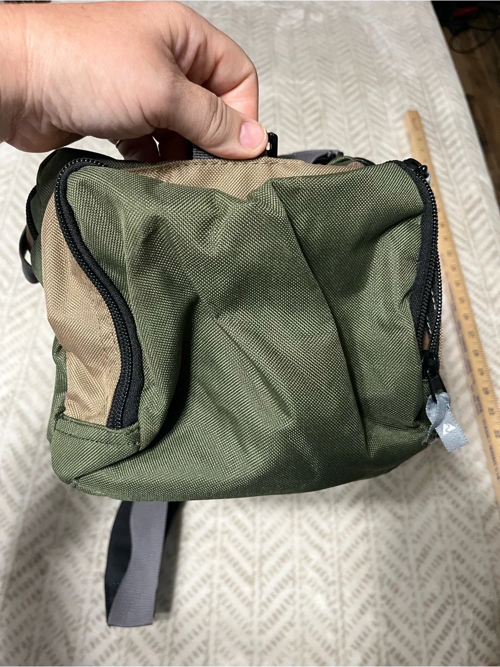 Ozark Trail Olive Green, Gray and Black Men’s Duffel Bag